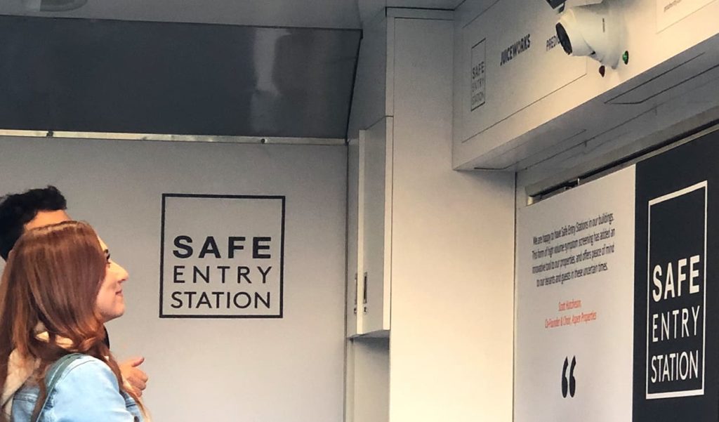 Safe Entry Station scanning station